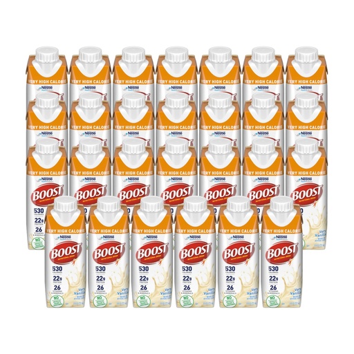 [BRSWIGIIPMOGAGT4] Boost Very High Calorie Nutritional Drink, Very Vanilla - Sen cores artificiais ou edulcorantes - 8 FL OZ