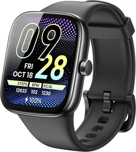 [BRSRAFICCIPRQDT7] TOZO AMOLED S7 Smart Watch Bluetooth Call 1.85 Inch Ultra HD Screen, Dynamic Dials Messages Push 100+ Sports Modes, Detect Human Health Sleep Monitor with High Battery Life, Touch Function