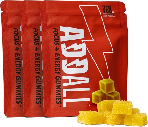 [BRSRAGT7CIDWAETA] Addall Focus & Energy Gummies 750mg (3 Pack) #1 Ефективна алтернатива Мозъчна добавка Заместители Хапчета Noroothic & Energy . . . No Crash Науката Backed Formula . . USA Made