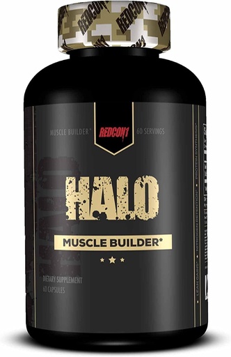 [BRSWYYA5OF6QK2Y2] REDCON1 Halo Muscle Builder Supplement - Gluten Free + Keto Friendly to Support Muscle Mass Growth - Contains Chinese Smilax Root Extract to Improve Nitrogen Retention (60 Capsules)