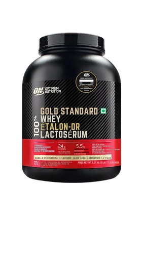 [BRSWGHYLCUMWAFDV] Optimum Nutrition Gold Standard 100% Whey Protein Vanilla Ice Cream, 80 Servings