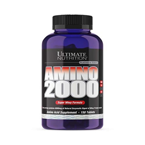 [BRSWIYQOBEIBY3DI] Ultimate Nutrition Amino 2000 Tablets, Super Whey Formula, Amino Acid Supplements with L-Leucine, L-Isoleucine, and L-Valine, 2000mg, 150 Tablets