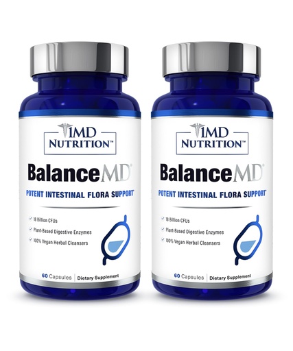 [BRSROYIDDIIWM3I4] 1MD Nutrition BalanceMD Vaginal Probiotics | Oregano & Caprylic Acid with Lactobacillus & Digestive Enzymes | Promotes Intestinal Flora Balance | 120 Capsules