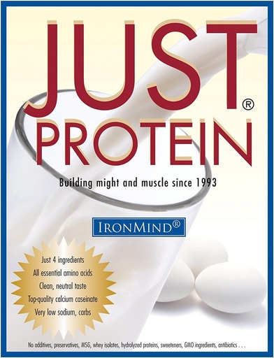 [BRSWIZQFOMARAF32] IronMind Just Protein - 5 Pound Klassik Süt və Yumurta əlavə Toz, Vanilla, Qeyri-GMO, No addımlar – 18g Protein, 80 Xidmət