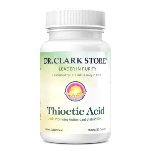 [BRSWIZQQB4DWIFDK] Dr. Clark Alpha Lipoic Acid (Thioctic Acid), 360 mg 90 Capsules