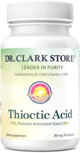 [BRSWIZQQB4DWIFDK] Tri. Clark Alpha Lipoic Acid (thioctic Acid), 360 mg 90 kapselia