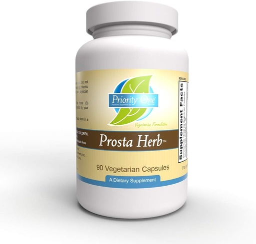 [BRSWGZQLAACR6GQ6] Priority One Vitamins Prosta Herb 90 Vegetarian Capsules - Supporting a Healthy Prostate While maintaining Male Hormones Within The Normal Range.*