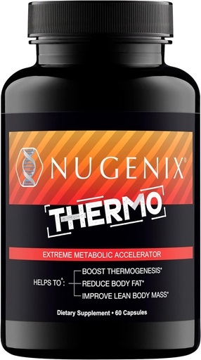 [BRSWGCQHOQDQECAU] Nugenix Thermo - Thermogenic Fat Burner Supplement Pills for Men, Extreme Metabolic Accelerator, 60 Count
