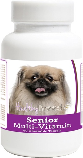 [BRSWGFA3CB5AO3LX] Healthy Breeds Pekingese Senior Dog Multivitamin Tablets 60 Count