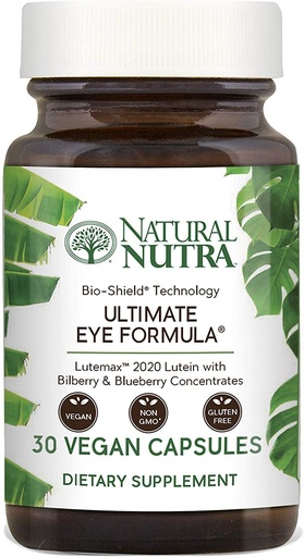 [BRSWIBQADJ7QGDA3] Natural Nutra Ultimate Eye Health Supplement - Bilberry & Blueberry Extract Blend for Day and Night Vision Support, Promotes Color Perception & Eye Clarity - Non-GMO, Gluten-Free, Vegan - 30 Capsules