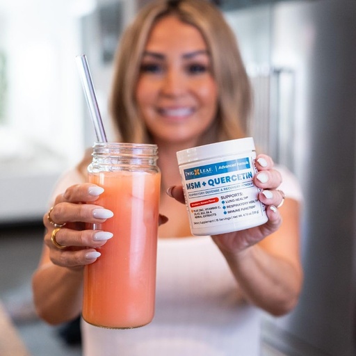 [BRSRAAT4AEMWG33K] Perücke & Blatt MSM Quercetin Ergänzung mit Vitamin C & Zink (Strawberry Banana) - MSM Powder Supplement for Respiratory Health - Natural Defense for Seasonal Challenges - 4.76 Unze