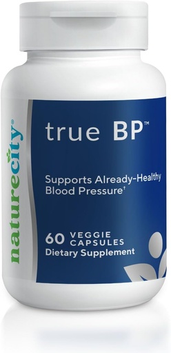 [BRSWKYL5PIEBKCDO] NatureCity True-BP | Supplements to Support Blood Flow for Heart Health | MegaNatural-BP 80mg 16% Oleuropein (60 Veggie Capsules) Non-GMO, Gluten Free