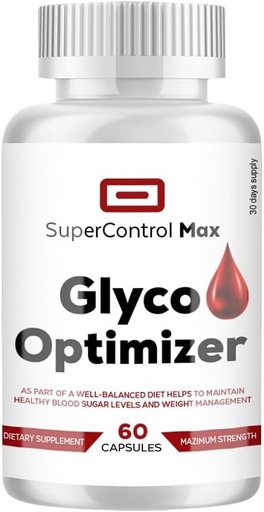 [BRSRAYL3DF6GGET3] Super Control Max Glyco Optimizer - Super Control Max Glycogen Support - Glyco Optimize Pills (60 Capsules - 1 Month Supply)