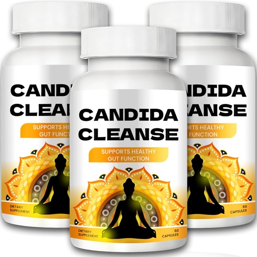 [BRSRAAQOPMHAKD3O] Candida Cleanse - Apoio Gut & Colon, Fórmula Avanzada - Oregano Leaf, Wormwood, Black Walnut, ácido cámbrico