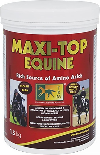 [BRSRO2T3BUDWMFL6] TRM Maxi-Top Horse Feed Protein and Vitamin E Supplement | Amino Acids and Antioxidants for Equine Muscle Growth and Development - 3.3 lb (1.5 Kg) - 3.3 lb