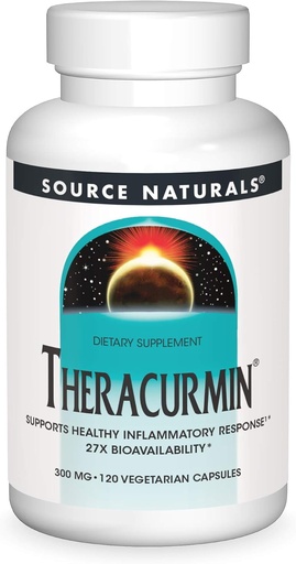 [BRSWKEIACQOWKCY5] Source Naturals Theracurmin, Supports Healthy Inflammatory Response*, 300 mg - 120 Vegetarian Capsules