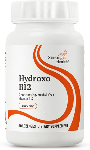 [BRSWIFD5AR6WCALE] Osasun hidroxoaren bila B12 - B bitaminaren osagarria Energiaren laguntzarako - Folate-rekin osagarria metilazioa eta Homocysteine mailak onartzeko - 2000 mcg, 60 Lozenges