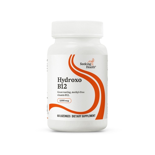 [BRSWIFD5AR6WCALE] Seeking Health Hydroxo B12 - Vitamin B Supplement for Energy Support - Supplement with Folate to Support Methylation & Homocysteine Levels - 2000 mcg, 60 Lozenges