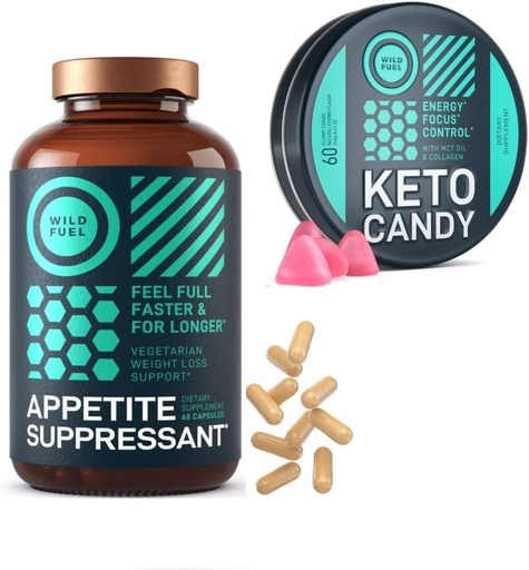 [BRSRMYDQB4IRSC34] WILD FUEL Appetite Suppressant and Low Carb Keto Gummies Weightloss Bundle