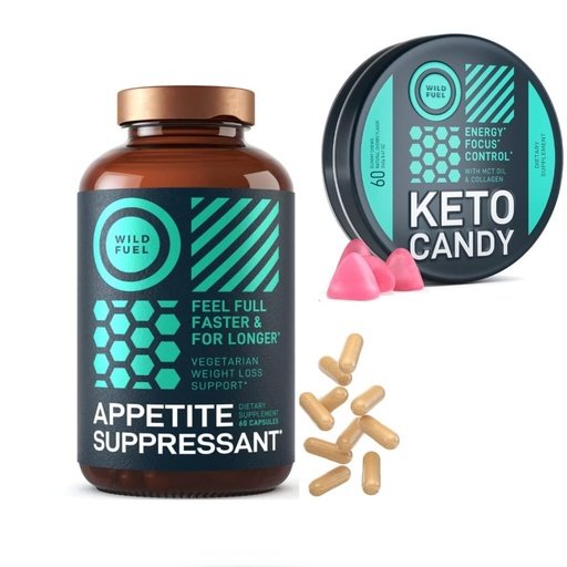 [BRSRMYDQB4IRSC34] WILD FUEL Appetite Suppressant and Low Carb Keto Gummies Weightloss Bundle