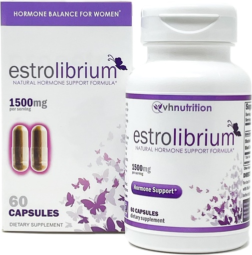 [BRSWIGAMBR4RMETO] VH Nutrition ESTROLIBRIUM | Hormone Balance for Women* | Menopause Support Supplement* | Black Cohosh, Shatavari, Chaste Tree Berry (Vitex), Dong Quai | 60 Capsules in Easy to Swallow Pills