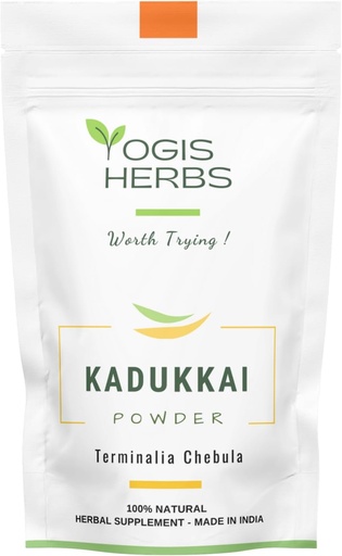 [BRSWECQQBMMAECI3] YOGIS HERBS Kadukkai Powder (Terminalia Chebula/Haritaki) 1 Lb Fresh & Pure 1 Pound (Pack of 1)