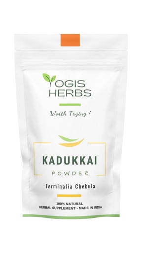 [BRSWECQQBMMAECI3] YOGIS HERBS Kadukkai Powder — De-Seeded Haritaki/Terminalia chebula/Harad — Traditional Tamil Herbal Powder for Daily Digestive & Wellness Routines — Hand-Cleaned, Stone-Ground, Single-Ingredient