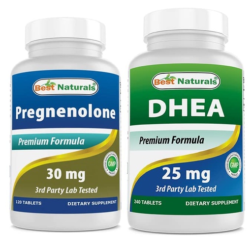 [BRSRMCYLOUJREADK] Best Naturals Pregnenolone 30 Mg & COQ10 100 mg