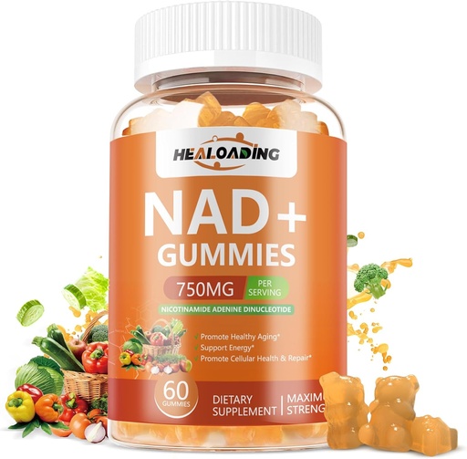 [BRSRAFLRCJ6GEHQ7] NAD+ Gummies NAD Resveratrolo Supplemento: NAD Supplementi per l'assorbimento della difesa da invecchiamento delle donne rispetto a Nicotinamide Riboside Boost Vitamina B3 D3 Sodio Zinc Support Cellular Health Energy and DNA Repair