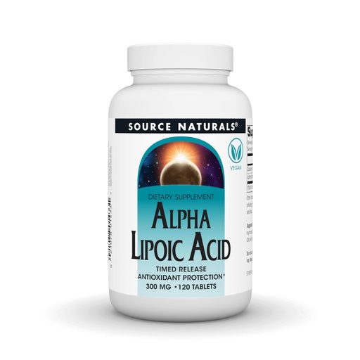 [BRSWIYQOAUMRA33G] Source Naturals Alpha Lipoic Acid, Time Released Antioxidant Protection* - 120 Time Release Tablets
