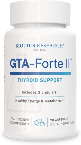 [BRSWIYANBUCRW3Q5] Biotics Research GTA Forte II™ Selenium Supplement with Zinc, Copper, Porcine Glandular & Rubidium, Endocrine Glands Support, Optimal Hormonal Balance, Phytochemically Bound Trace Elements 90 Capsules