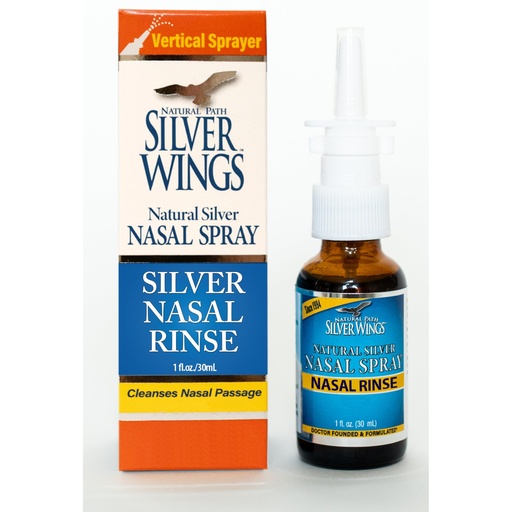 [BRSROHA2B56GKEI7] Natural Path Silver Wings - Natural Silver Nasal Rinse Spray - 50ppm - 1oz