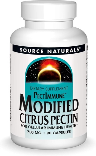 [BRSWIYQHDEGBWDTA] Source Naturals PectImmune, Modified Citrus Pectin, For Cellular Immune Health*, 750 mg - 90 Capsules