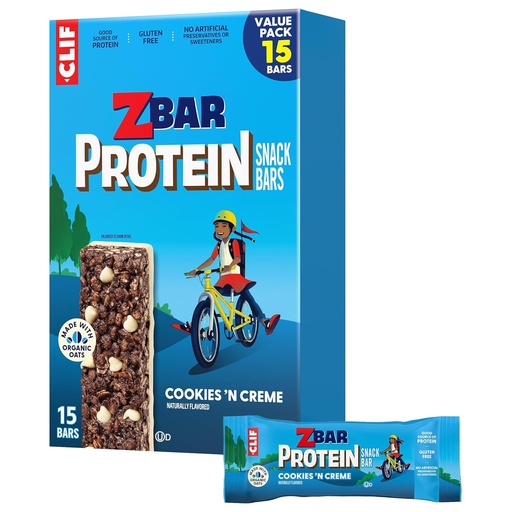 [BRSRAZQ3CR5QI3D2] Zbar Protein - Cookies 'N Creme - Crispy Snack Bars - Vyrobené s organickým Oat - non-GMO - 5g Protein - Gluten Free Protein Bars (15 balenie)
