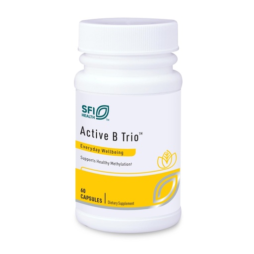 [BRSWIBD2BUPAYEYZ] Klaire Labs SFI Health Active B Trio - Methylated Vitamin B Complex with B6, B12 & Folate - Bioactive Vitamins for Enhanced Absorption - Promote Healthy Energy & Cognition (60 Capsules)