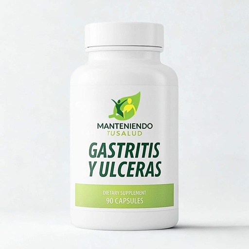 [BRSROHQKBUHQY3DU] Gastritis y Ulceras, Digestieve Ondersteuning, Gladde Elm Bast, Goldenseal Root, 90 Capsules