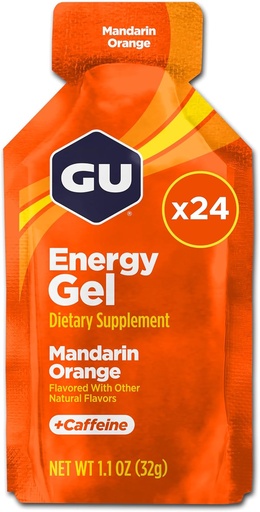 [BRSWIYI7OIORUE3U] GU Energy Original Sports Nutrition Energy Gel, Mandarin Orange, 24 Count Box