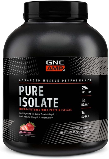 [BRSW2CAOOIIWYFDX] GNC AMP ren isolert Whey Protein - Jordbær (70 serveringer)