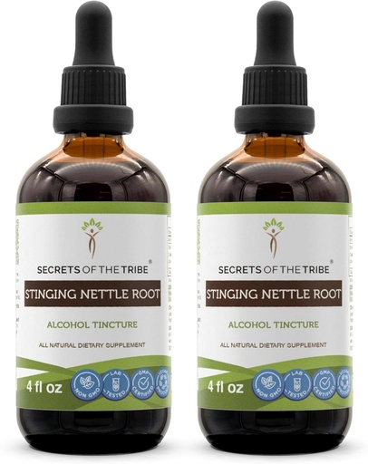[BRSRMYI6O4BQGG3U] Secrets of the Tribe Stinging Nettle Root Tincture Alcohol Extract, High-Potency Herbal Drops, Tincture Made from Stinging Nettle Urtica Dioica Respiratory and Urinary System Health 2x4 oz