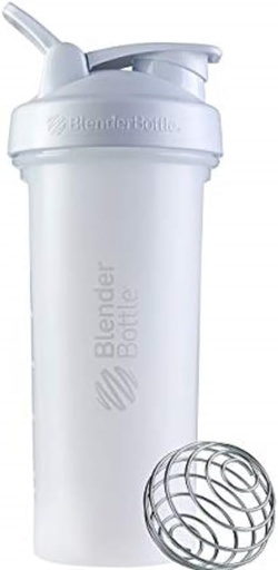 [BRSWGBQBBYAQY3TV] BlenderBottle Classic V2 Shaker Bottle Perfect for Protein Shakes and Pre Workout, 28-Ounce, White