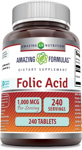 [BRSRMFL7OYJWGH3P] Amazing Formula Folic Acid 1000 Mcg (1 Mg) 
