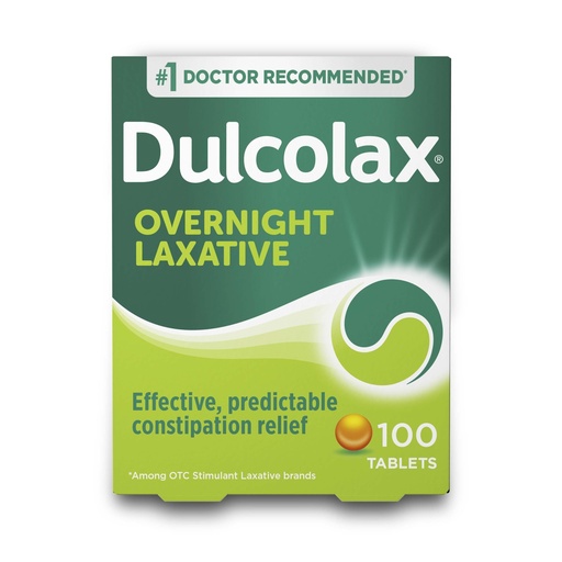 [BRSWIYTZOV5AYDLC] Dulcolax Stimulant Laxative Tablets, Predictable & Effective Constipation Relief, Relieves Straining & Bloating, Bisacodyl 5 mg, 100 Count
