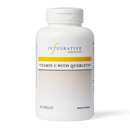 [BRSWIY3ZDEIB4DQZ] Integrative Therapeutics Vitamin C with Quercetin - Vitamin C Supplement for Immune Support*- Supports Antioxidant Activity* - Vegan, Gluten-Free & Dairy-Free - 180 Capsules (90 Servings)