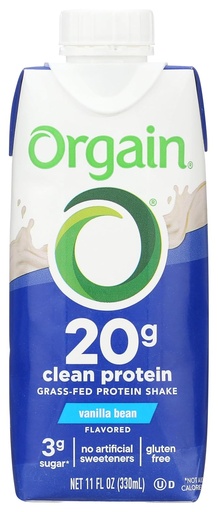 [BRSWG2QDOZ5GGGT3] Orgain Whey Protein Shake Vanilla Bean, 11oz