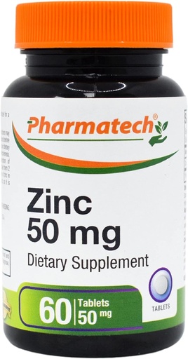 [BRSRMYD3C4OWOE3U] Zinc 50 mg, Immune Support Supplement, Elemental Zinc Chelated Gluconate, Mineral Antioxidant for Man and Woman Health, Acne, Easy to Swallow, 60 Tablets