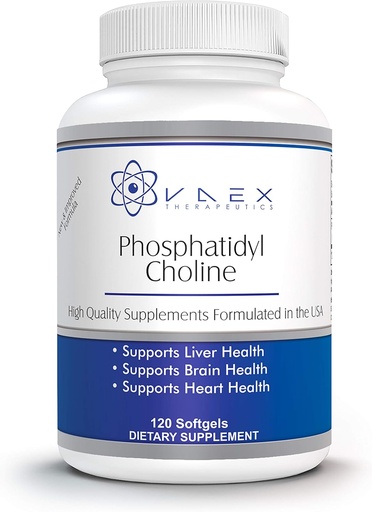 [BRSWGEL2A4OQIHYZ] Phosphatidylcholine PC 120 Softgels for Liver and Brain Support (120)
