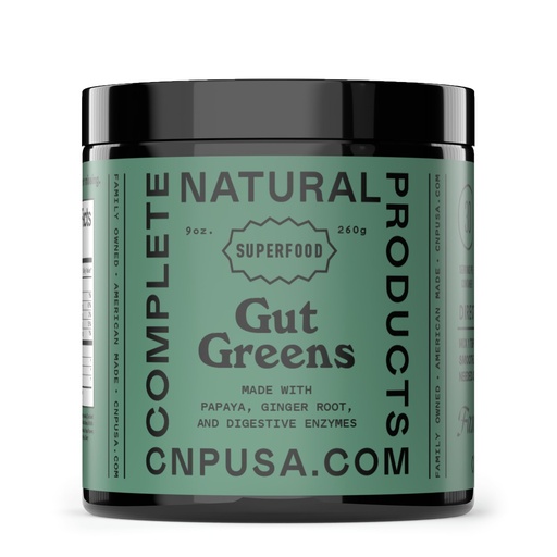 [BRSWKH3ZBYBAIE36] Gut Greens Superfood Powder Formula Supplement - Amazing Raw Digestive Enzyme Supplements Grass Mix, 9oz, 30 Servings