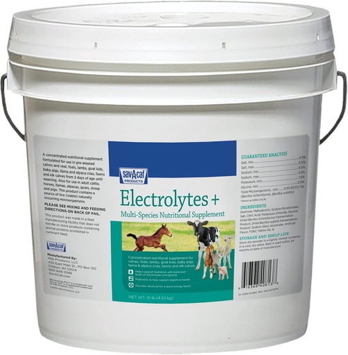 [BRSWIYQAOICGYCTE] 633011 Electrolytes Plus Multi-Species Supplement, 10 lb