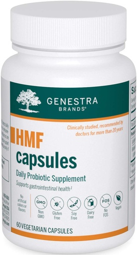 [BRSWIYIAAQHWICTG] Genestra Brands HMF Capsules | Probiotic Formula to Support Healthy Gut Flora | 60 Capsules