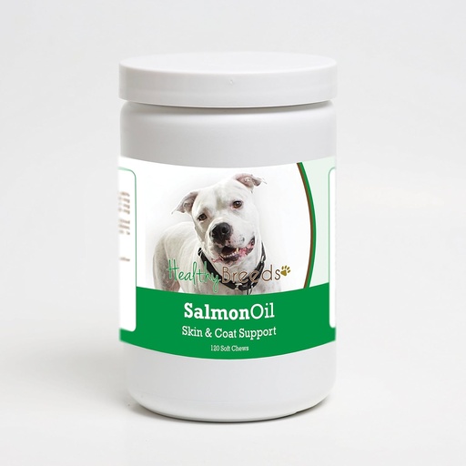 [BRSWGEICCIMGK3DK] Veselīgas šķirnes Pit Bull Salmon Oil Soft Chews 120 Count